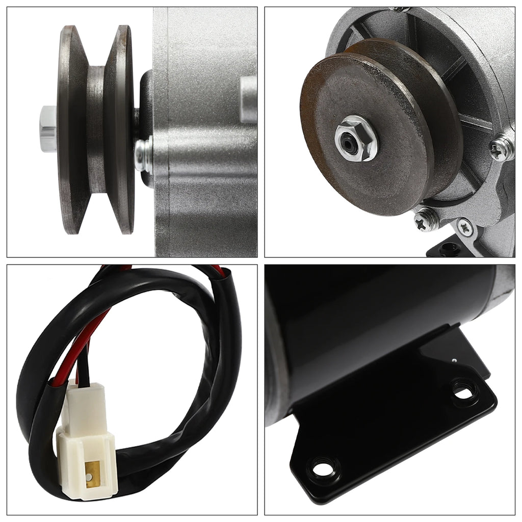 12/24/36v Powerful Electric Motor with Belt Pulley Kit Low Speed High Torque Electric Motor for Various Industrial Uses