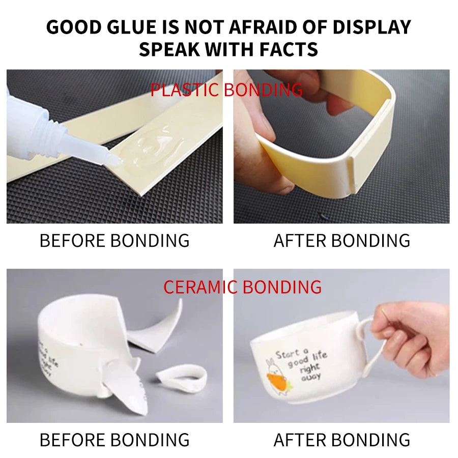Super strong 502 ethyl cyanoacrylate quick-drying instant super glue metal wood glue leather glue liquid strong bonding tool