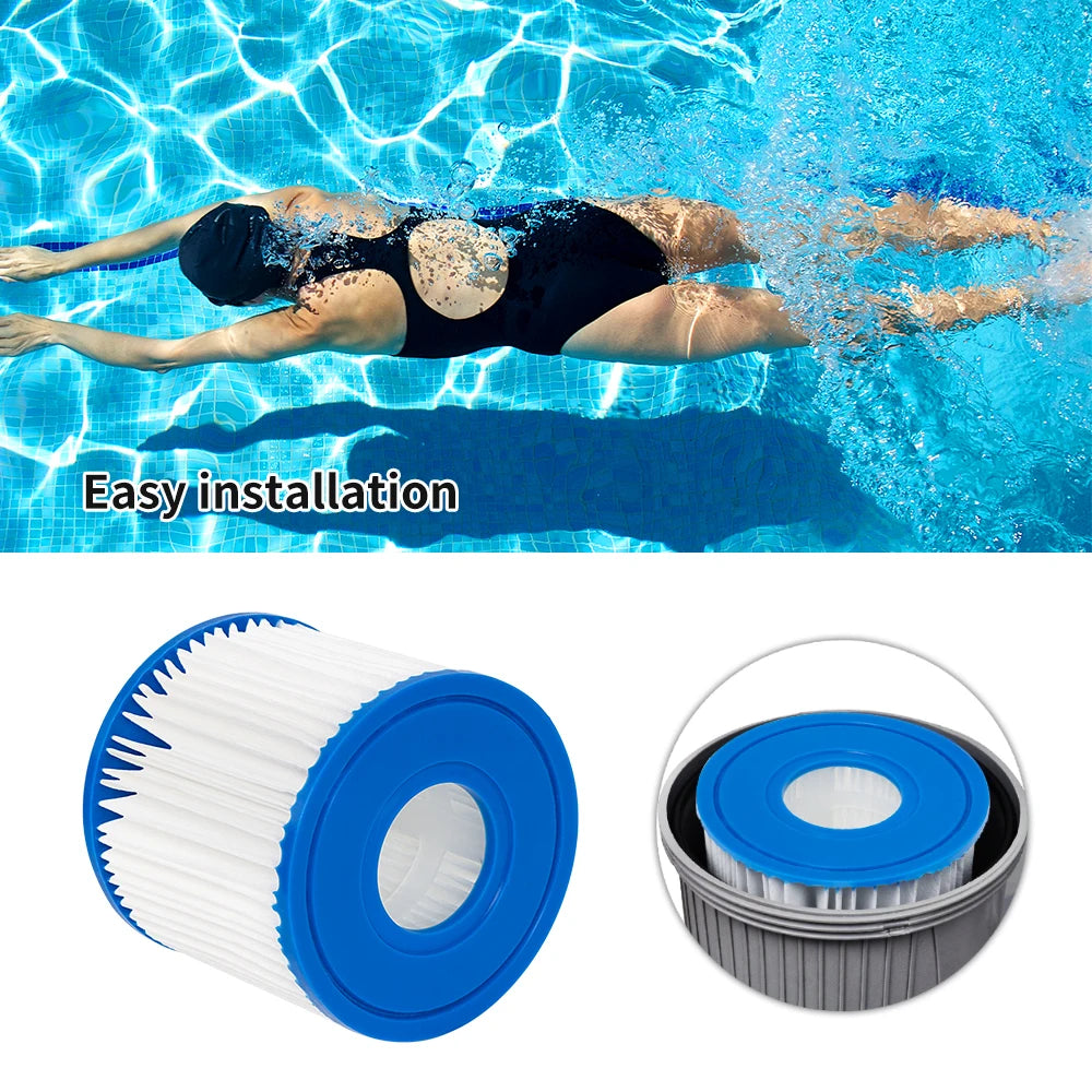 Type D 59900 Filter Cartridge For Intex Swimming Pool and Summer Waves P57100102 P57000104SFS350 RP350 RP400 RP600 RX600 Pump