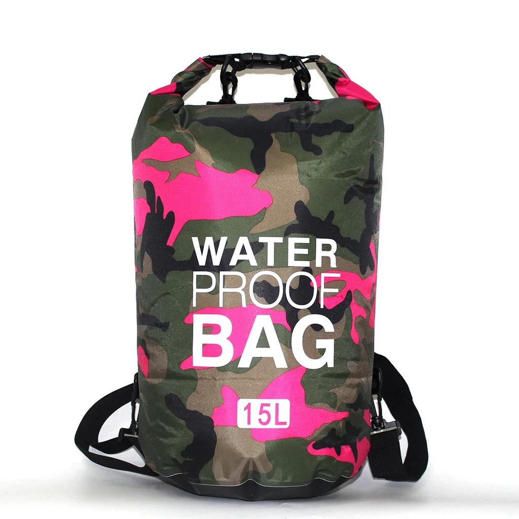 Men's and women's waterproof bags, outdoor sports bags, suitable for swimming, boating, kayaking, rafting and traveling