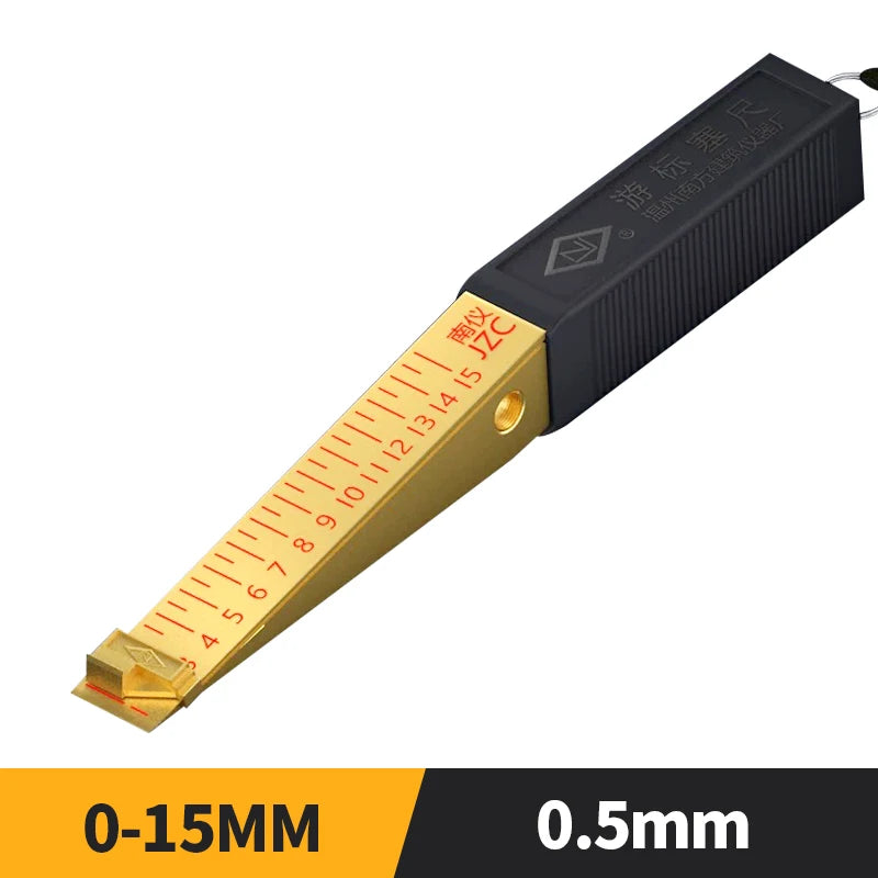 Taper Wedge Feeler Gauge 0.2/0.5mm Crack Flatness Layout Insert Inspection Flatness Measuring Tool for House Engineering 1-15mm