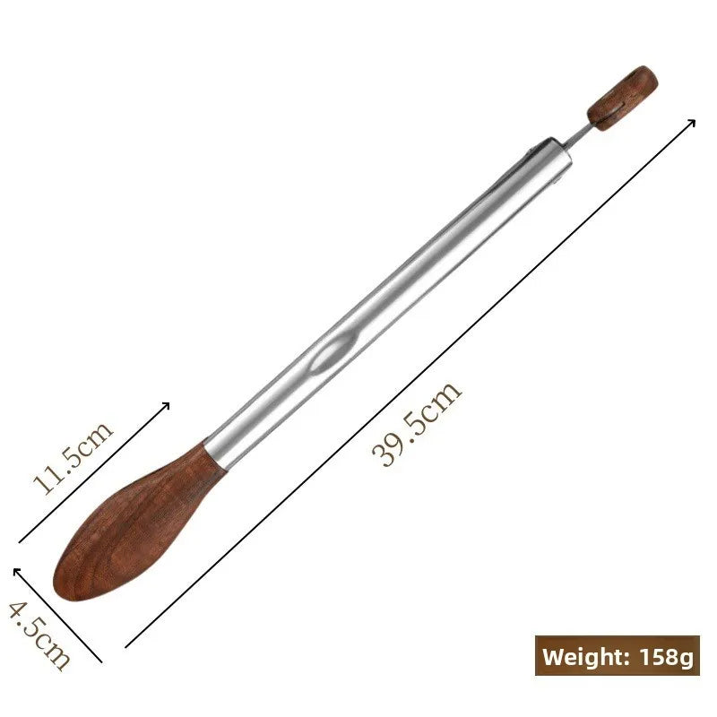 Walnut food clip stainless steel food clipBBQBarbecue tongs, barbecue tongs, plum blossom head