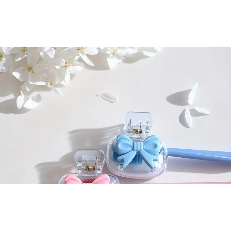 50Pcs Cherry Design Toothbrush Holder, Cherry Pattern, Protect Toothbrush Head, Features Dual Holes for Drainage and Ventilation