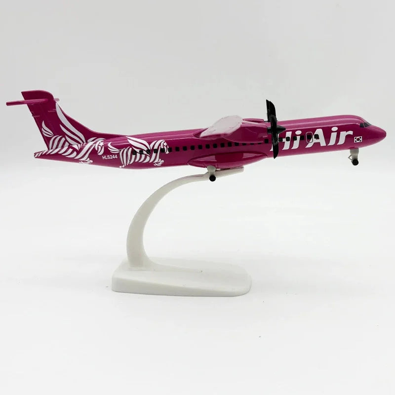20cm Toy Planes For Kids Alloy Metal Korea ATR Airplane Model Diecast Air Plane Model Aircraft Wheels Landing Gears For Collecti