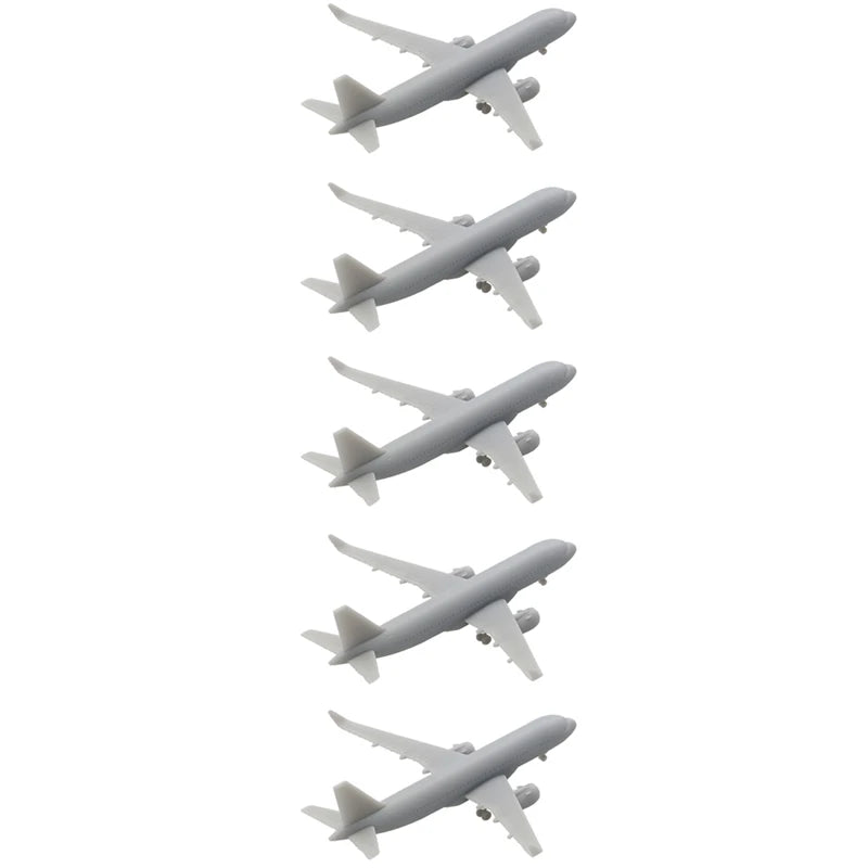 5PCS Multiple Scale A320neo Airliner Model 1/2000 1/1500 1/700 1/400 Static Aircraft w Landing Gear for DIY Building Decoration