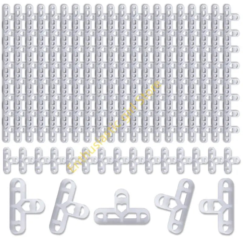200Pcs Multipurpose 10mm 3/8 Inch Clear Tile Spacers Portable Accessory for Bricklaying and Deck Board Separation RXJB