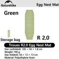 Naturehike 2026 Troues R2.0 Lightweight Portable Folding Square Egg Nest Mat Outdoor 1.8cm Thickened Camping Fishing Picnic Mat