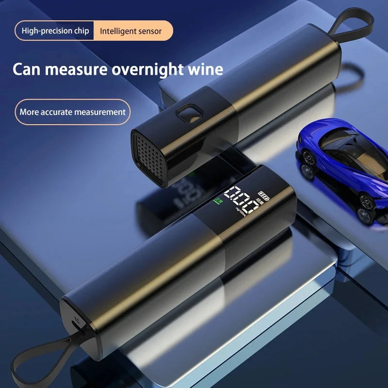 Lenovo Portable Alcohol Breath Tester Accurate Blow Type Alcohol Detector Digital Breathalyzer For Home Car Safety Protection