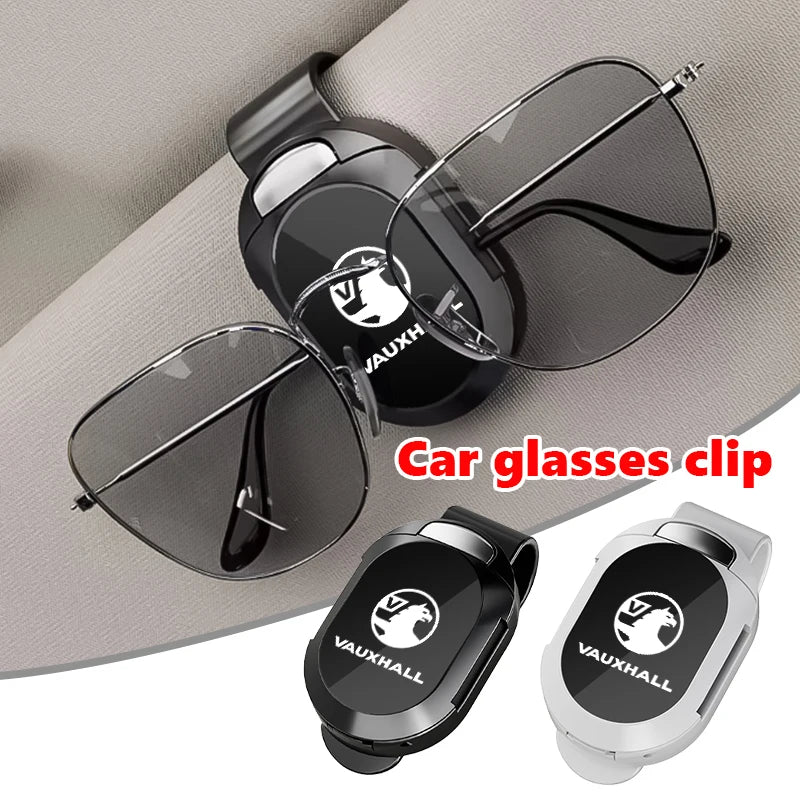 Car Sun Visor Eyeglass Hanger Clip Glasses Holder Card Storage For Vauxhall VXR Astra Mokka Tigra Corsa Grandland D Astra G J H