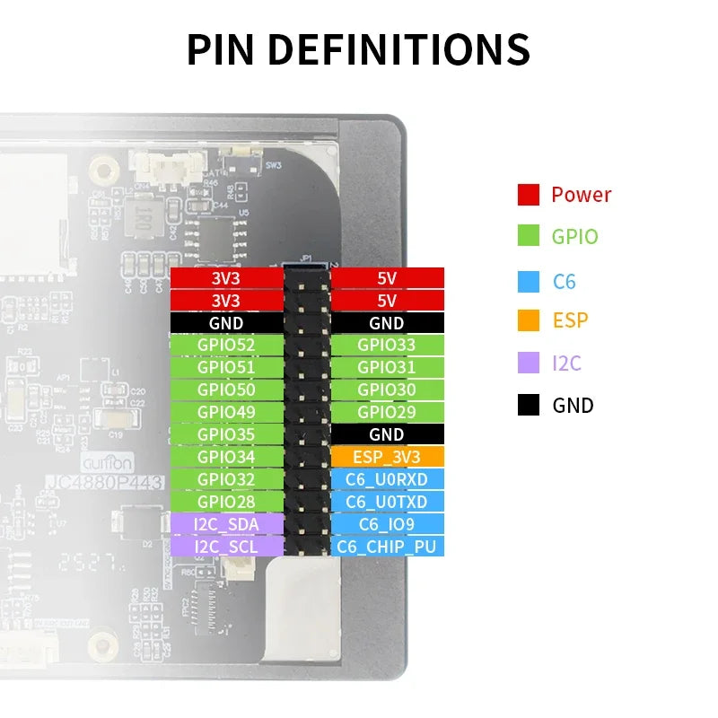 4.3-inch 480x800 IPS Capacitive Touchscreen ESP32P4 ESP32-C6 Development Board WIFI+BLE ESP32 Module for Arduino Smart Home IoT