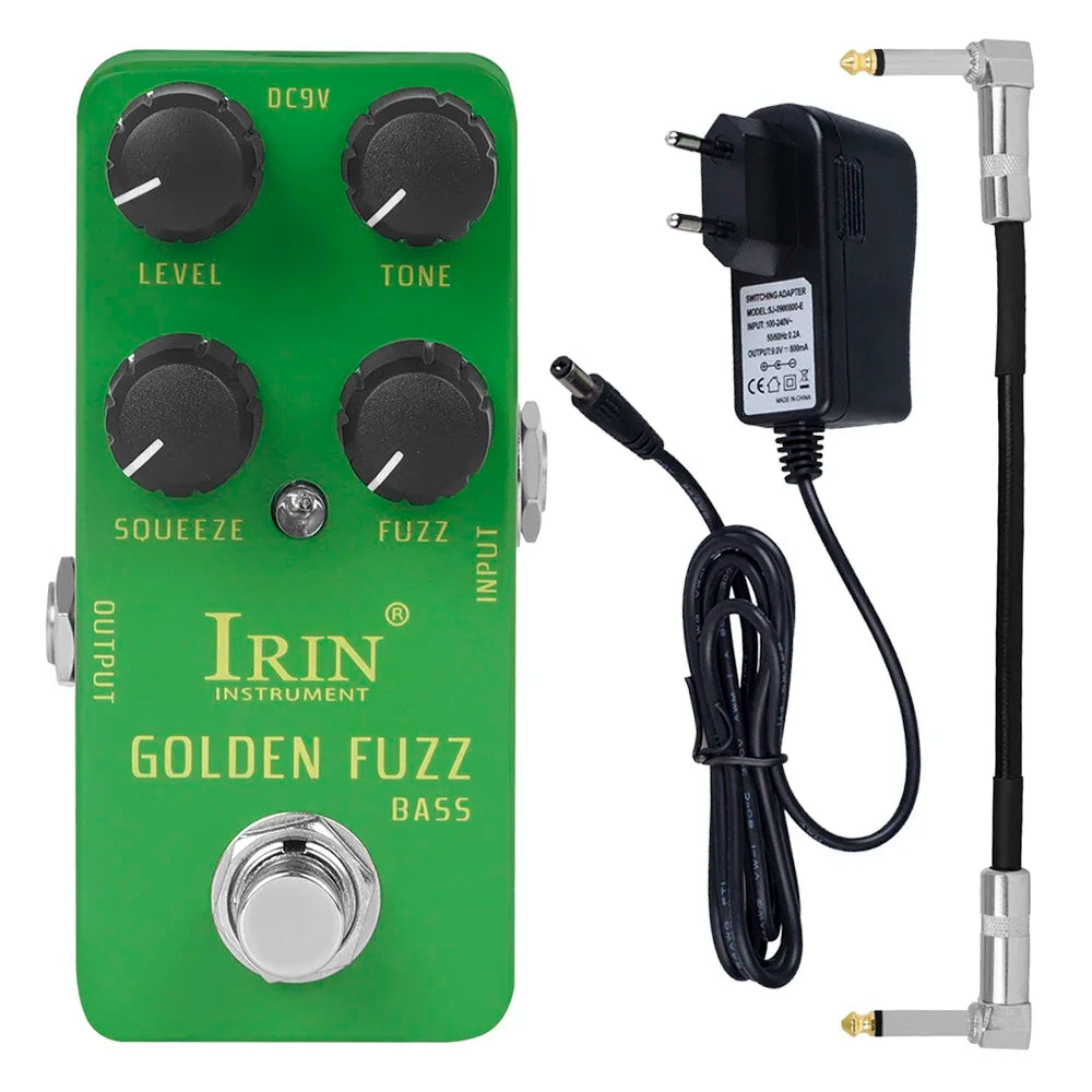 IRIN RS-20 Electric Guitar Effect Golden Fuzz Bass Effect Pedal True Bypass Mini Single Guitar Pedal Guitar Accessories & Parts