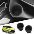 2Pcs for Toyota SIENTA 170 series 2016-2021 Silicone Left and Right Water Drink Cups Holder Car Interior Accessories Black