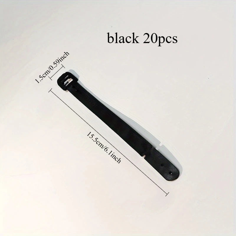 20Pcs Silicone Luggage Tag Strap Color Glue Luggage Tag Strap PVC Luggage Tag Strap Luggage Tag Hanging Rope