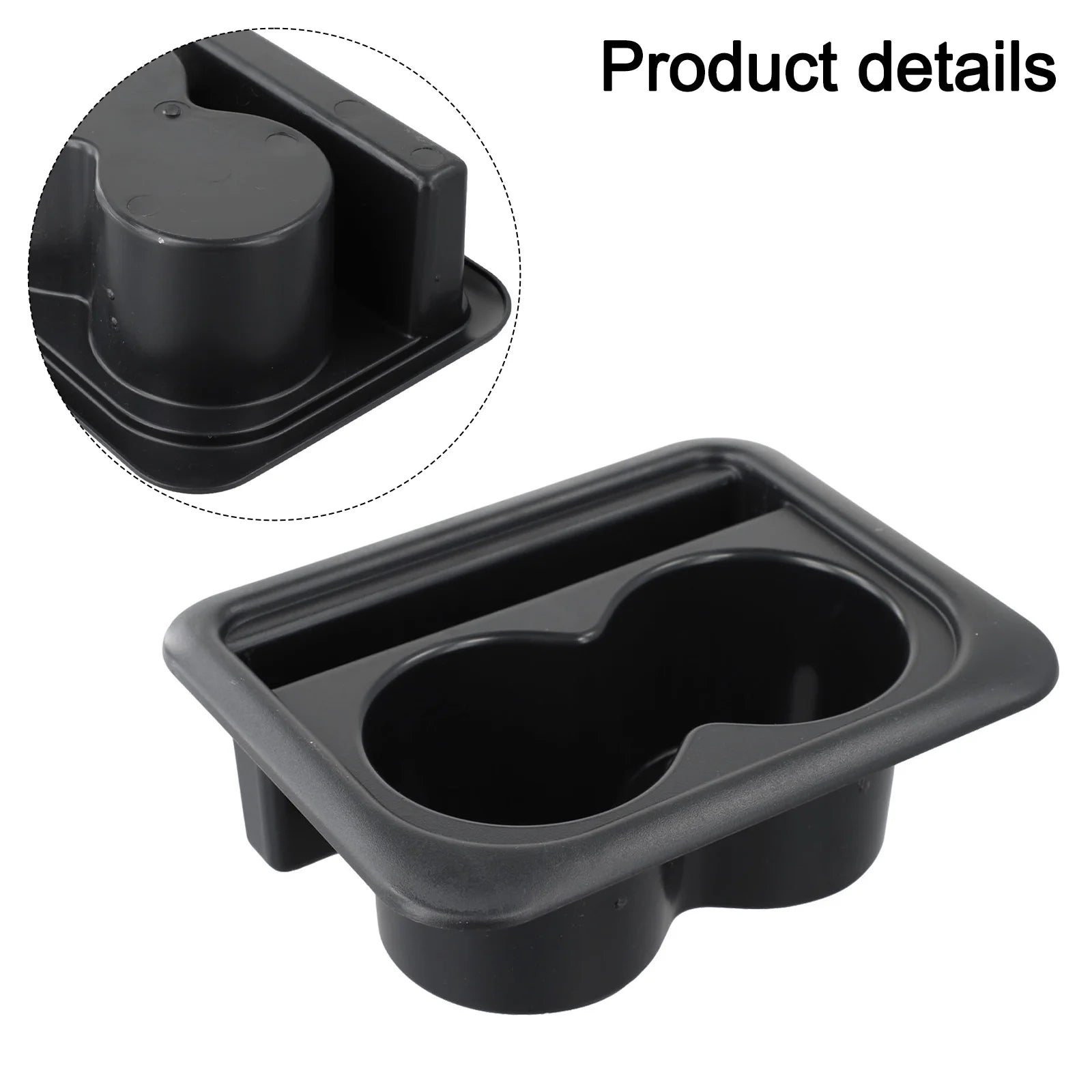 1x Tea Cup Holder Car Armrest Box Pad For Multifunctional Plastic ABS Cup Holder Storage Box Coaster Modification Accessories
