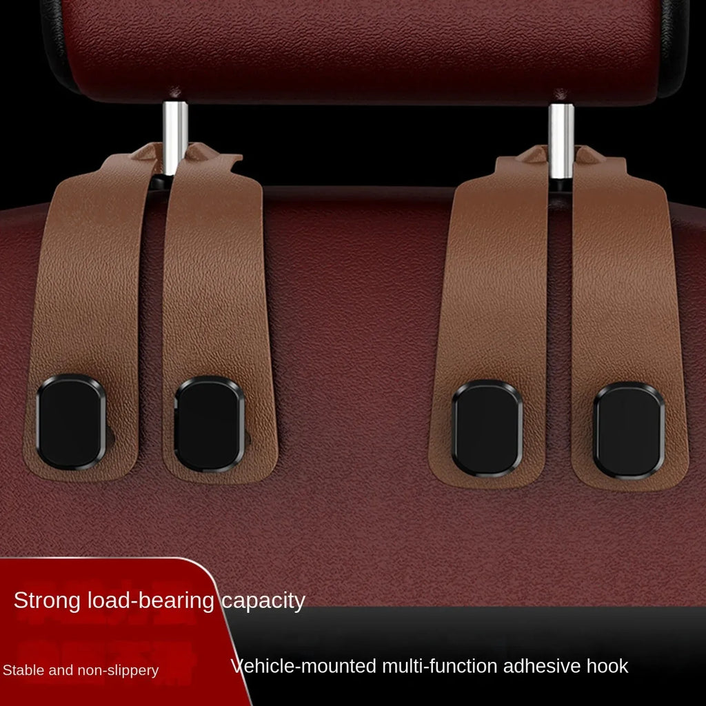 Universal Car Seat Back Hook Organizer - Heavy Duty Hanger for Bags, Coats and Groceries