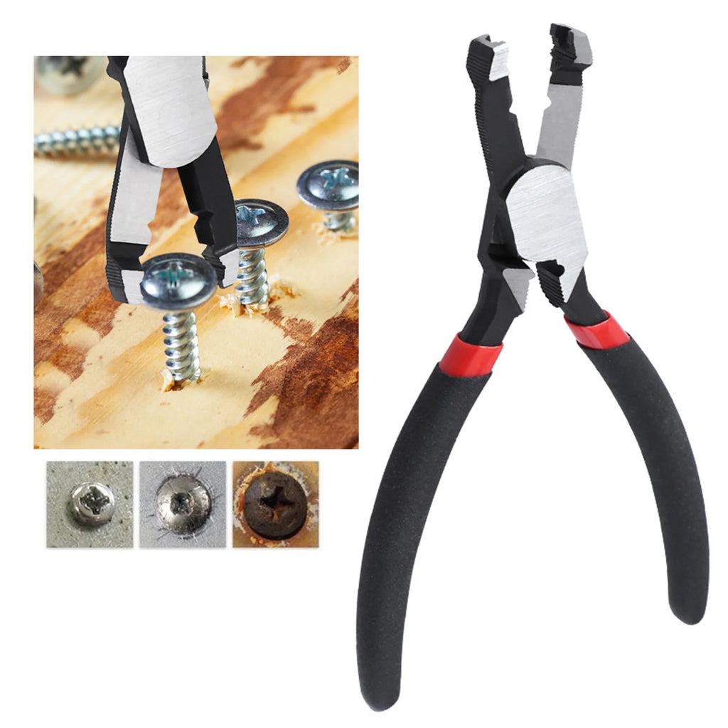 Screw Extractor Linesman Pliers Screw Extractor Pliers Multifunctional Carbon Steel Wire Stripper Side Cutting Pliers