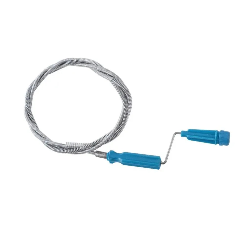 Metal Spring Sink Dredge Auger Plumbing Snake Clog Remover Ultra-long Sewer Dredge Drain Cleaner Drain Auger Flexible