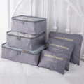 6pcs Travel Storage Organizer Bags Portable Travel Suitcase Organizer Bags For Women Clothes Shoes Makeup Bag Luggage Organizer