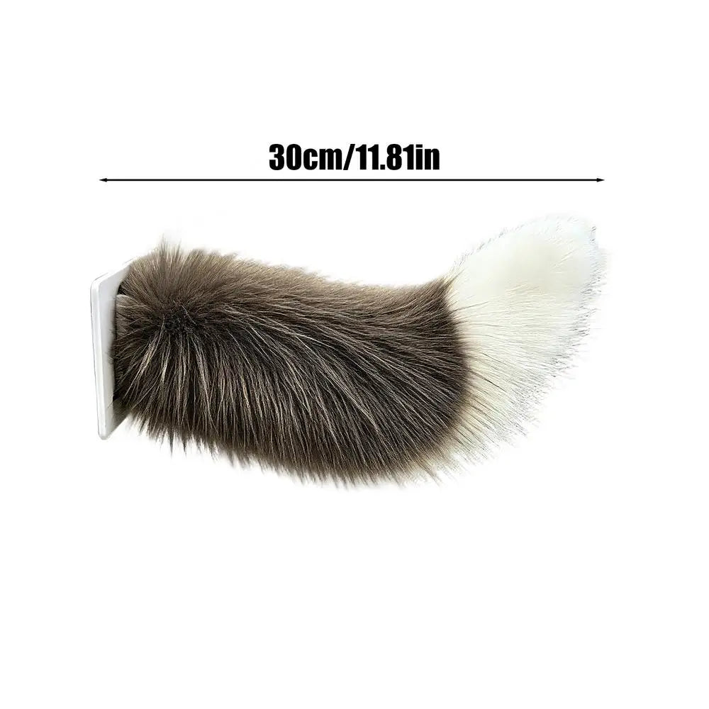 Remote Control Electric Wagging Tail for Cute Electric Wagging Plush Tail Decoration Universal for Motorcycle Animal Tail Access