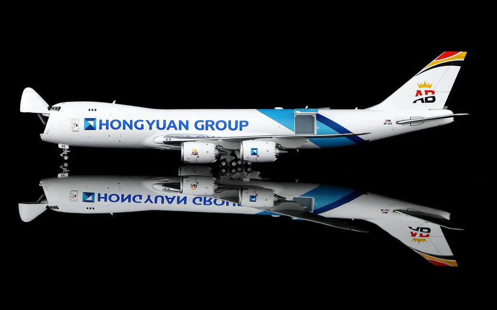 B633001 Alloy Collectible Plane Gift HX Models 1:400 Air Belgium Hongyuan Group Boeing B747-8F Diecast Aircraft Jet Model OE-LFC