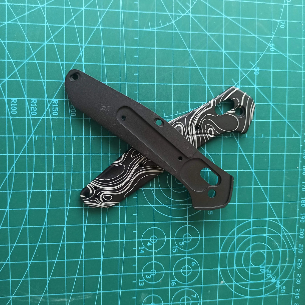 1 Pair Custom Made Aluminum Alloy Handle Scales For Benchmade 940 Osborne Knives