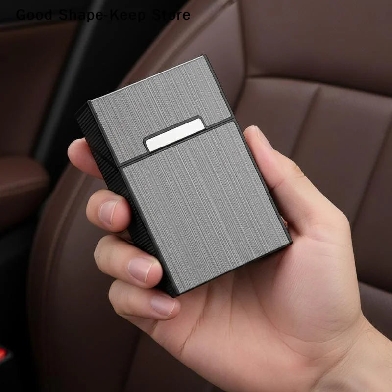 daily1PC Metal Cigarette Case 20 Cigarette Capacity Crush Proof For Daily Commute Outdoor Use Portable cigarette box