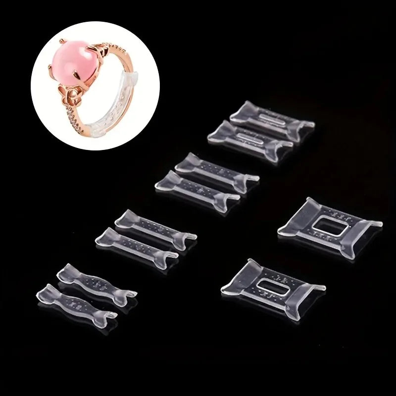 12Pcs 1 Set Ring Adjustment Pad Ring Size Adjuster Fixed Reduction Pad