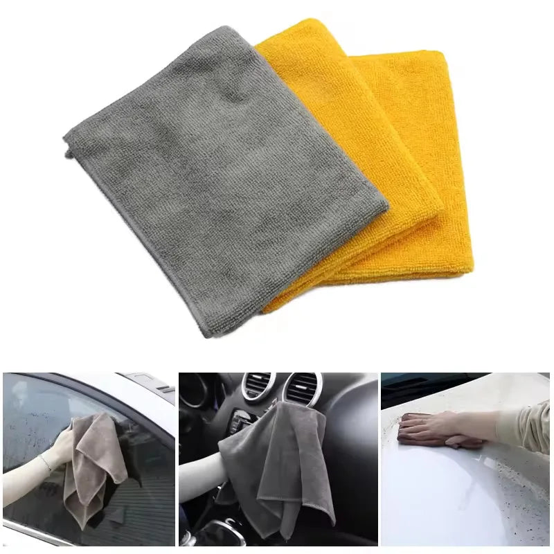 7PCS Car Wash Cleaning Kit Multi-Functional Microfiber Car Wash Tool Kit Cleaning Sets With Cloth Water Bucket Accessories