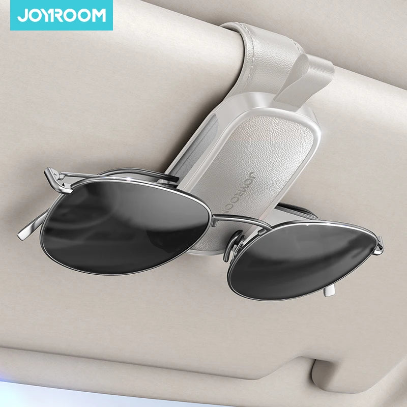 Joyroom Car Sun Visor Eyeglass Holder Universal Eyeglasses Clip Car Sunglasses Holder Card Ticket Holder For Car Accessories