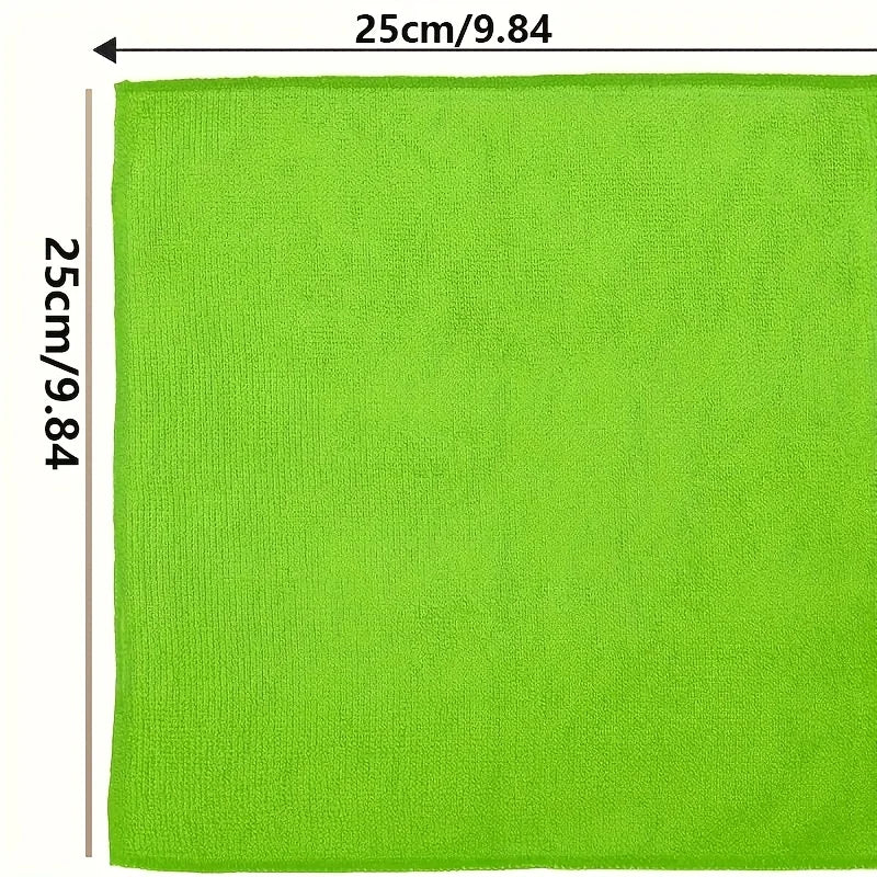 20pcs [Microfiber |Cleaning] Super Absorbent Ultra-Random Color Fine Microfiber Cleaning Cloth Set-Polyester|Streak-Free Shine,