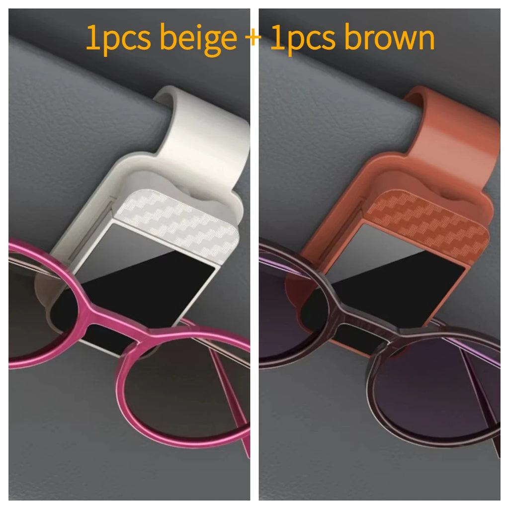 Car Sun Visor Sunglasses Clip Multifunctional Glasses Ticket Card Holder Stable Storage Practical Car Interior Accessories