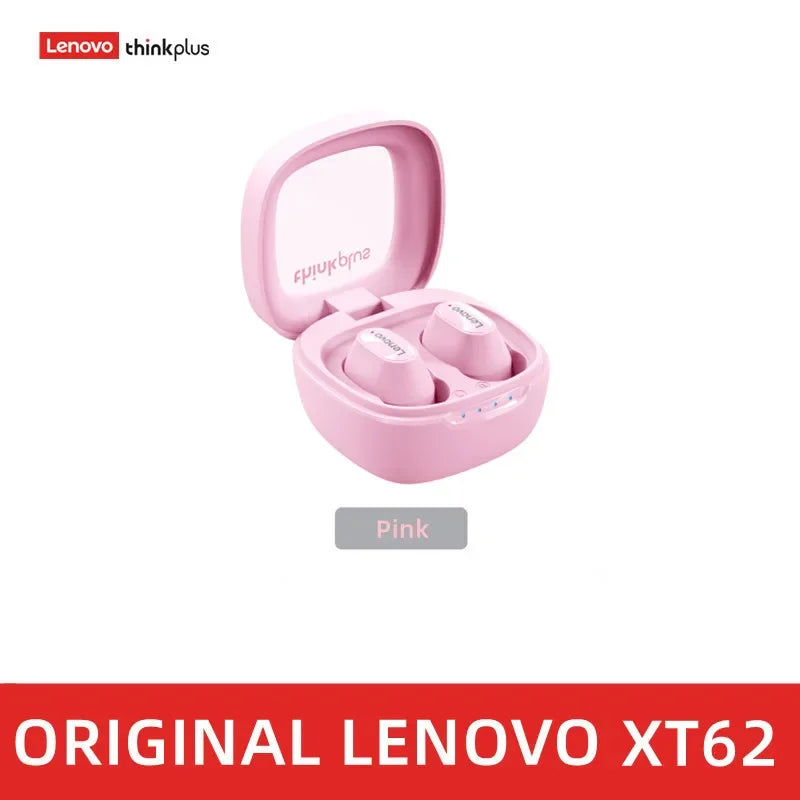 Original Lenovo XT62 Earphone Bluetooth 5.3 Wireless Earbuds Low Latency Headphones HiFi Sport Headset With Mic HD Call 2022 NEW