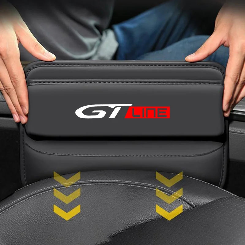 Car Front Seat Slit Catcher Side Seat Gap Filler Organizer Special Seat Crevice Storage Box for Peugeot 3008 308 208 GT LINE GTi