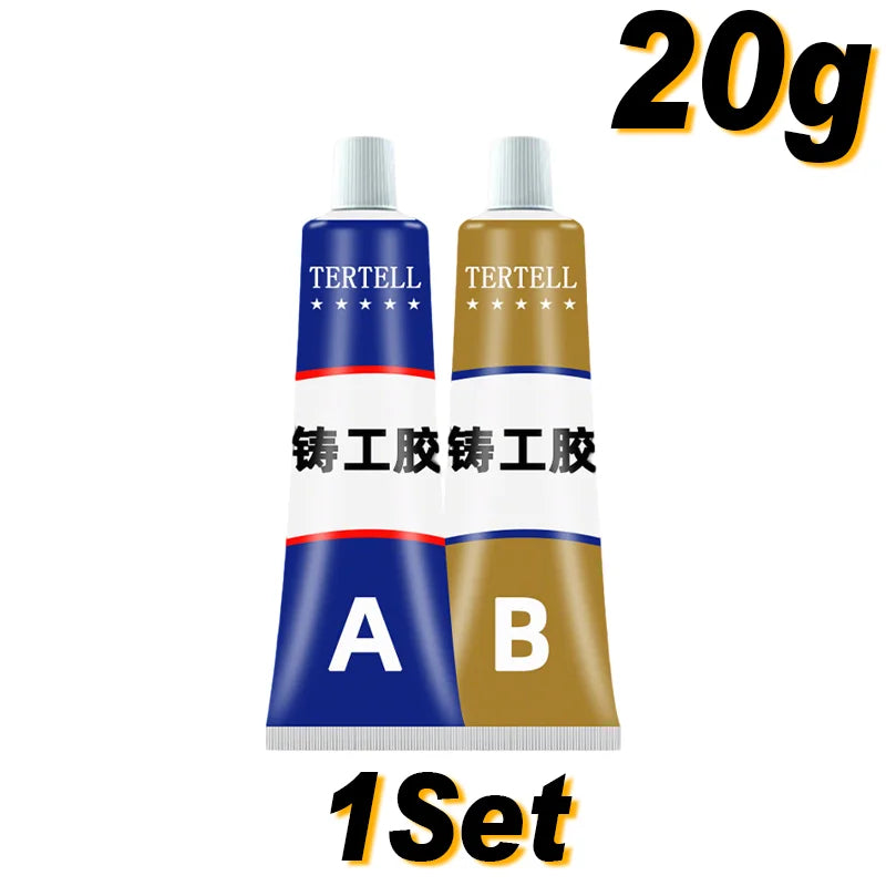 High Strength Magic Metal Repair Glue Welding AB Glue High Temperature Resistant Strong Bonding Durable Adhesive Metal Plastic