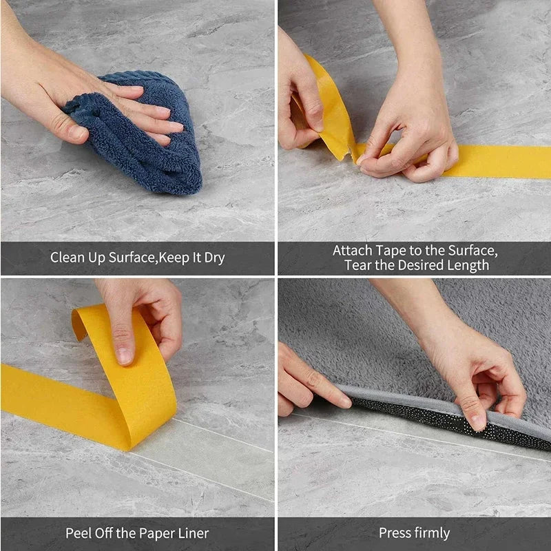 Double-sided Adhesive Strong Non-marking Adhesive Fibre Mesh Double-sided Adhesive Translucent High Viscosity Carpet Tape