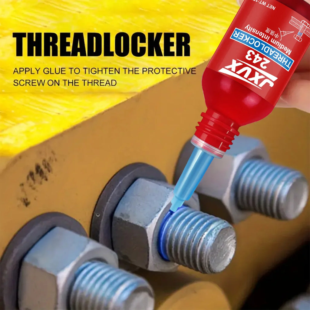 1-10pcs 243/271 10ml Threadlocker Medium Strength Threadlocker Anti Rust Blue Thread Locking Agent Adhesive Caulk Adhesives Sealer Quickly Cured Thread Locking Agent Sealant for Screws.