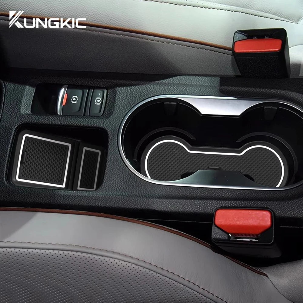 For Renault Captur 2 2019 2020 2021 2022 2023 Anti-Slip Gate Slot Cup Mat Non-Slip Door Groove Pad Interior Accessories Coaster