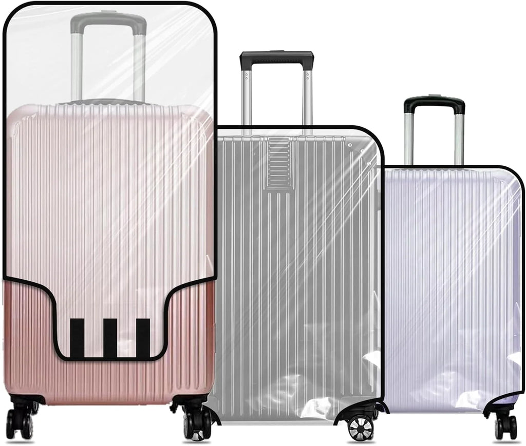 Transparent Waterproof Luggage Cover Scratch-Resistant Dust-Proof Stain-Resistant Protector for 20-30 Inch Suitcase