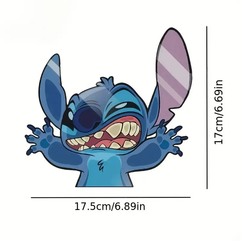18cm Car Stickers New Cartoon Interstellar Baby Stitch Cover Car Scratches Electric Motorcycle Car Stickers