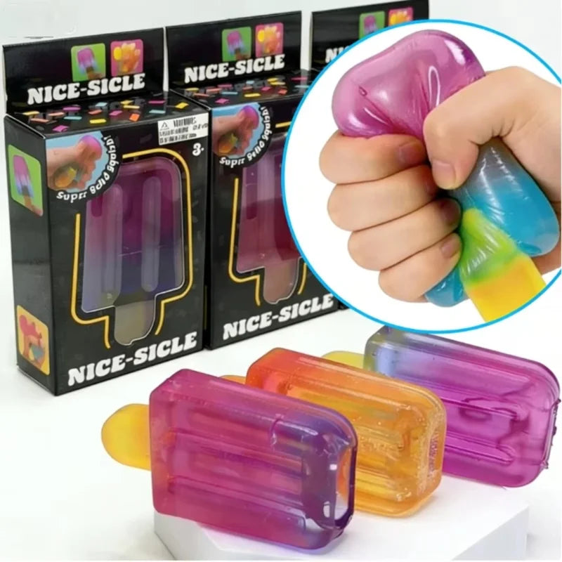 NeeDoh Sensory Stress Reliever Ice Cream Squishy Slow Rebound Stress Ball Anti-Anxiety Squeeze Objec Sensory Toys Birthday Gifts