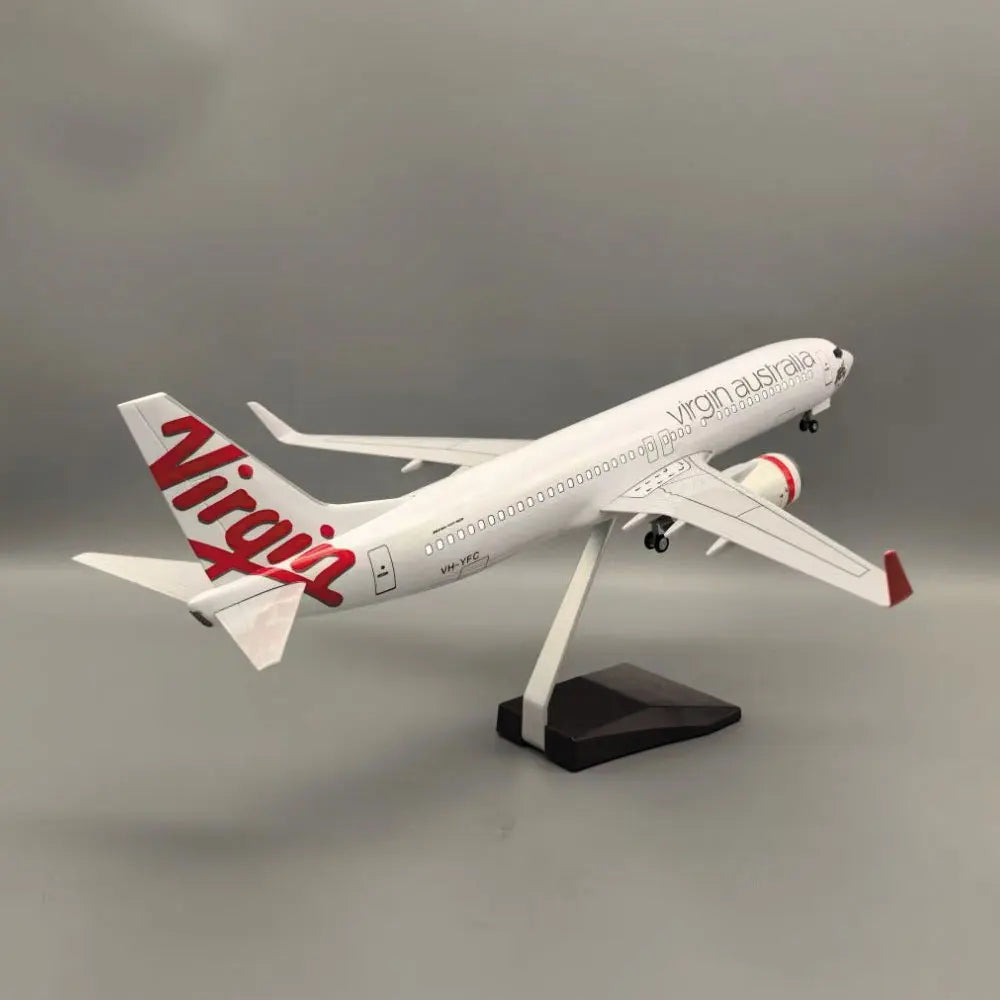 47CM Airplane Model Kits B737-800 Virgin Australia 737 1:85 Scale Miniature Plane Resin Diecast Airplanes Collected Gift Toys