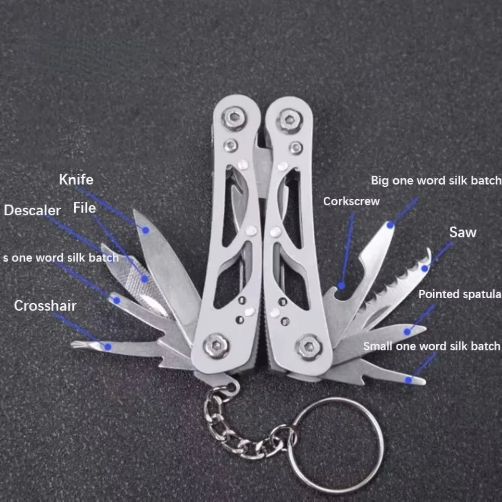 Multi-tool Pliers Outdoor Combination Knife Pliers Stainless Steel Folding Portable Multi-purpose Camping Survival Pliers Tools