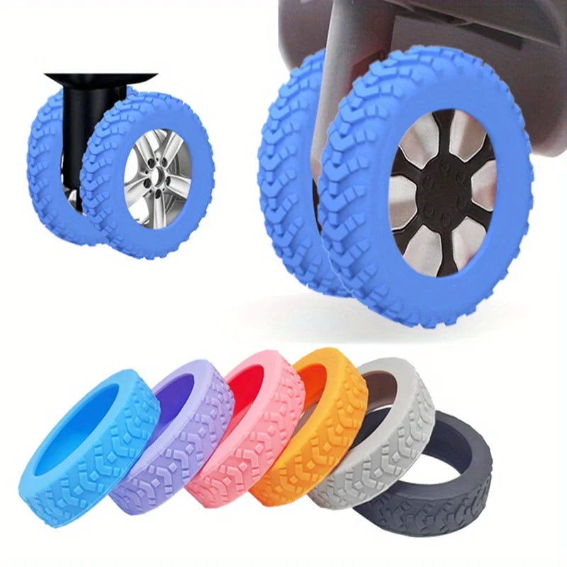 8pcs Luggage Wheel Protection Cover, Silicone Wheel Cover, Luggage Wheel Cover Cover, Noise Proof Foot Cover, Luggage Racks