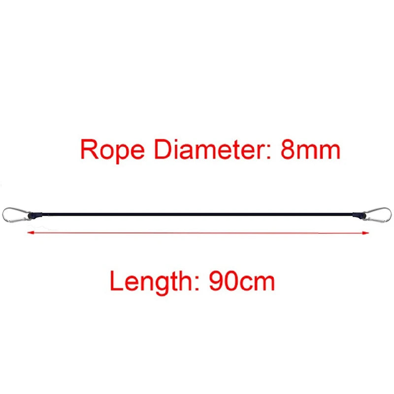 30cm-210cm Portable Elastic Rope Motorcycle Strap Elastic Rope Bicycle Luggage Strap Elastic Cart Cargo Strap
