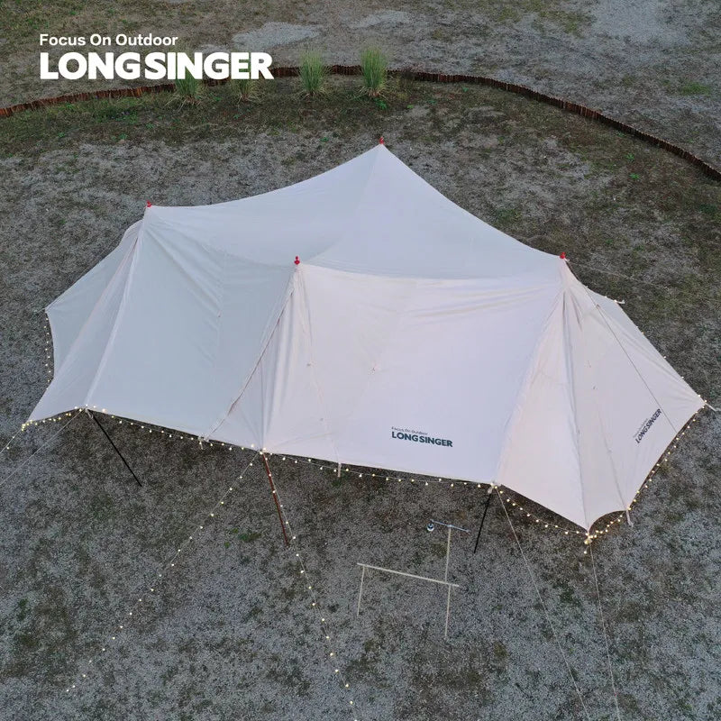 Camping Tarp Canopy Camping Tent, UV Protection, Waterproof, Mosquito Proof, Outdoor Sun Shelter Tent