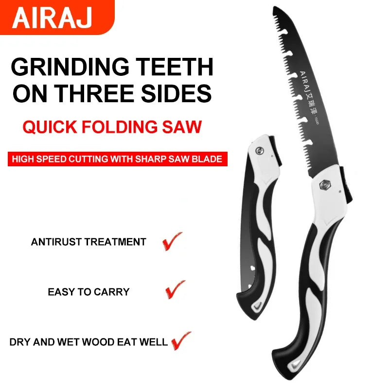 1PC Folding Saw Woodworking Folding hacksaw Multifunction Cutting Wood Sharp Camping Garden Prunch Saw Tree Chopper Knife Hand