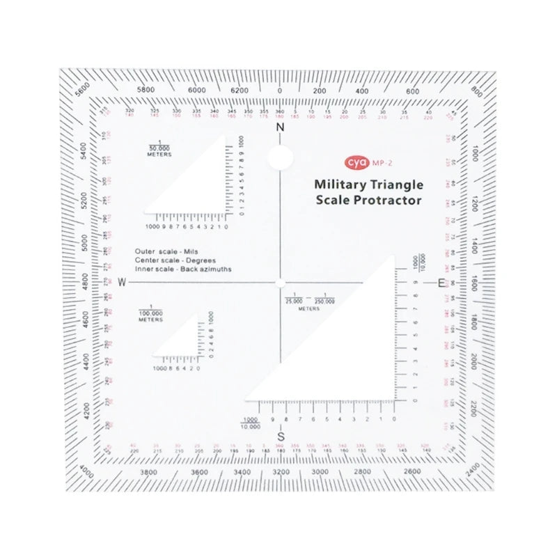Practical Topographical Map Scale MGRS USNG Coordinate Scale for Sea/Land Navigation Adventures