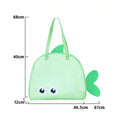 Kids Fish Shape Mesh Beach Bag Lightweight Toy Storage Bag Portable Handbag for Children Summer Seaside Pool Outdoor Organizer