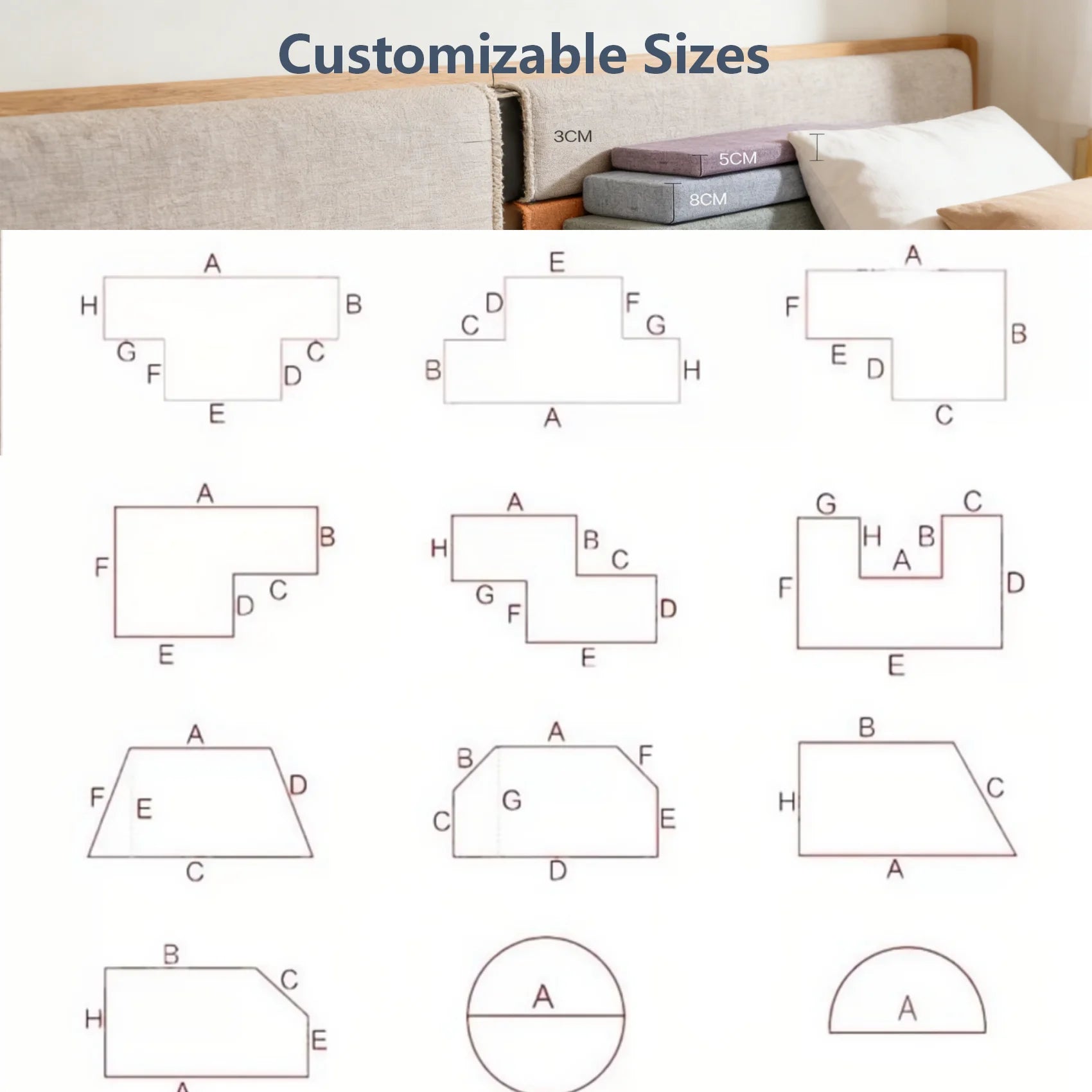 Mattress Bed Filler Bed Extender Headboard Pillow Closed Gap Between Mattress Headboard and Wall Bed Cushion/Sofa Pad