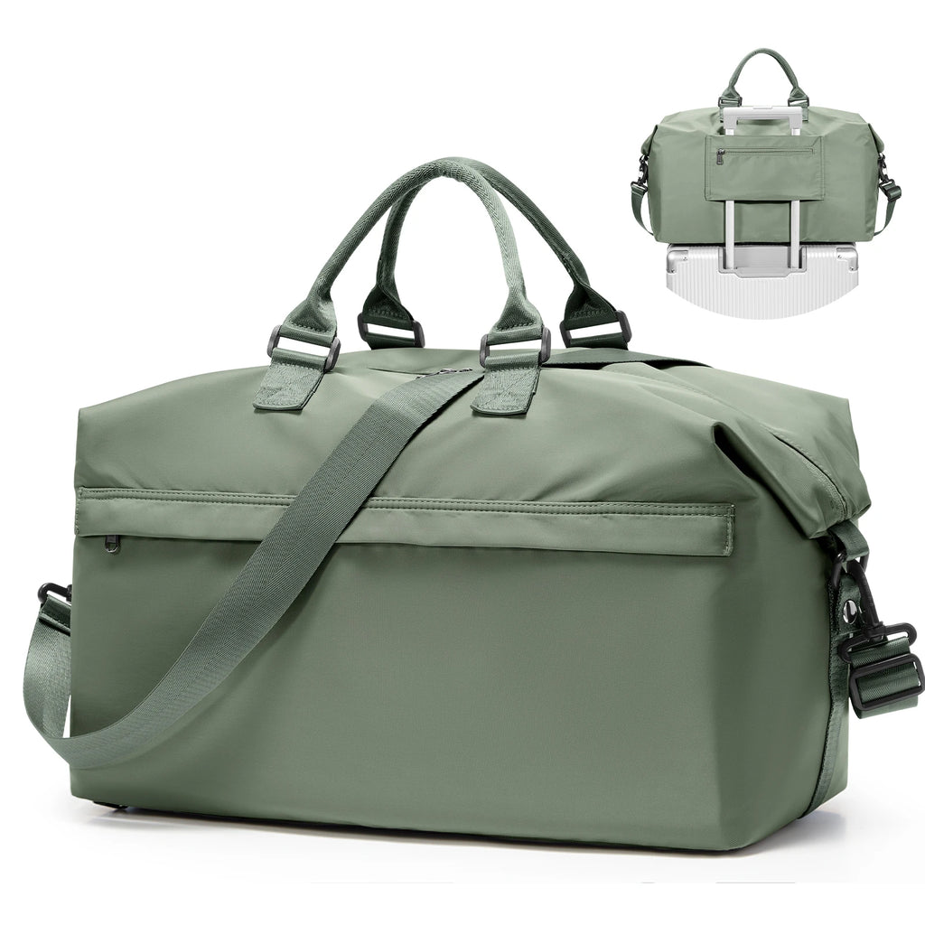 Foldable Travel Bag Large Sports Bag for Women Men's Travel Duffle Bag with Shoe Compartment, Waterproof Training Fitness Bag